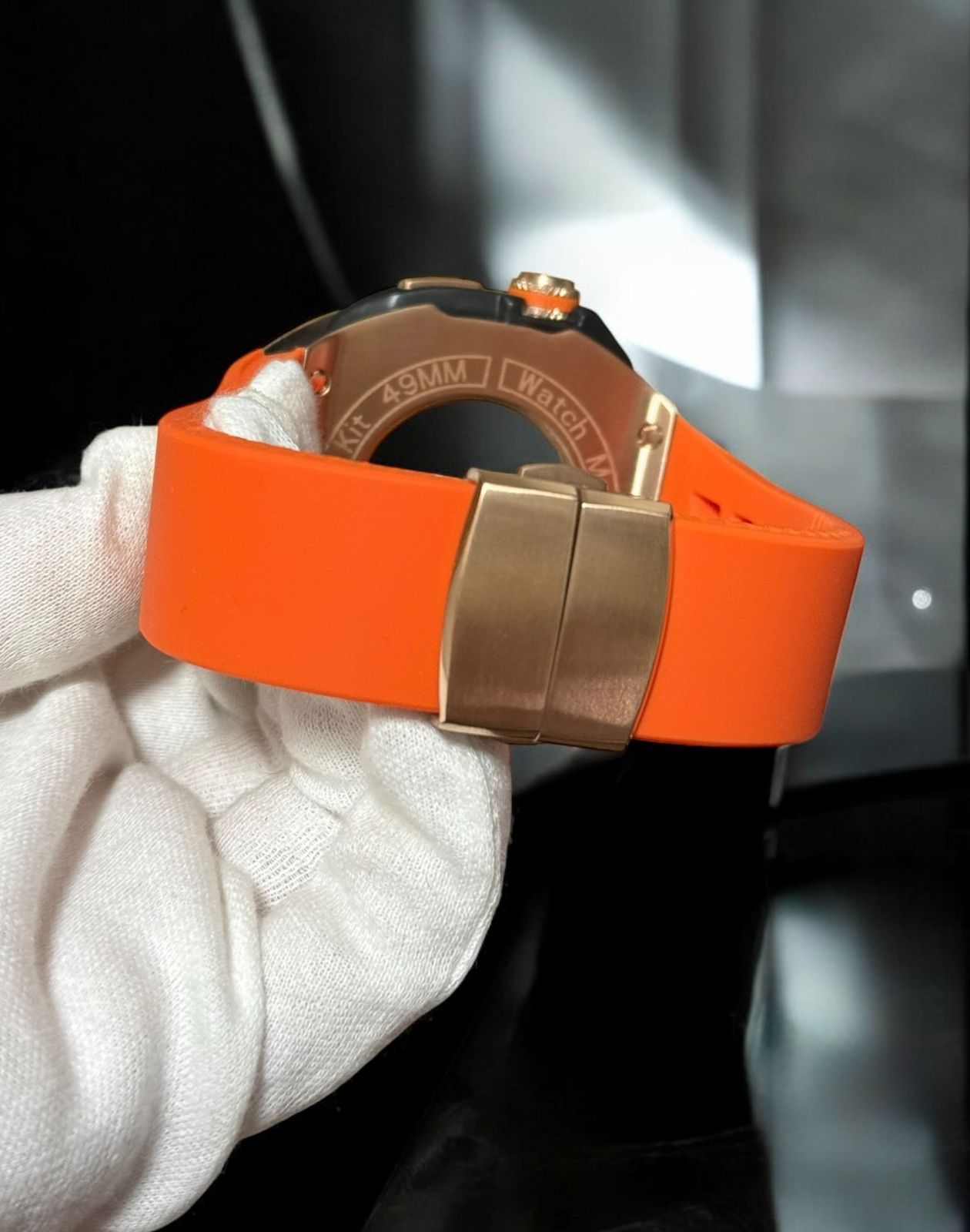  49 mm ステンレスケース ウルトラ アップルウォッチ カバー ケース Apple Watchラバーバンドベルト ultra 700 ラバーベルト 時計