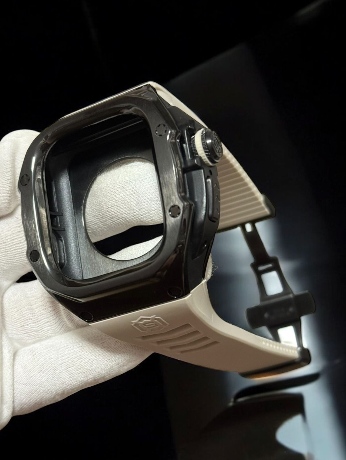 49 mm ステンレスケース ウルトラ アップルウォッチ カバー ケース Apple Watchラバーバンドベルト ultra 701