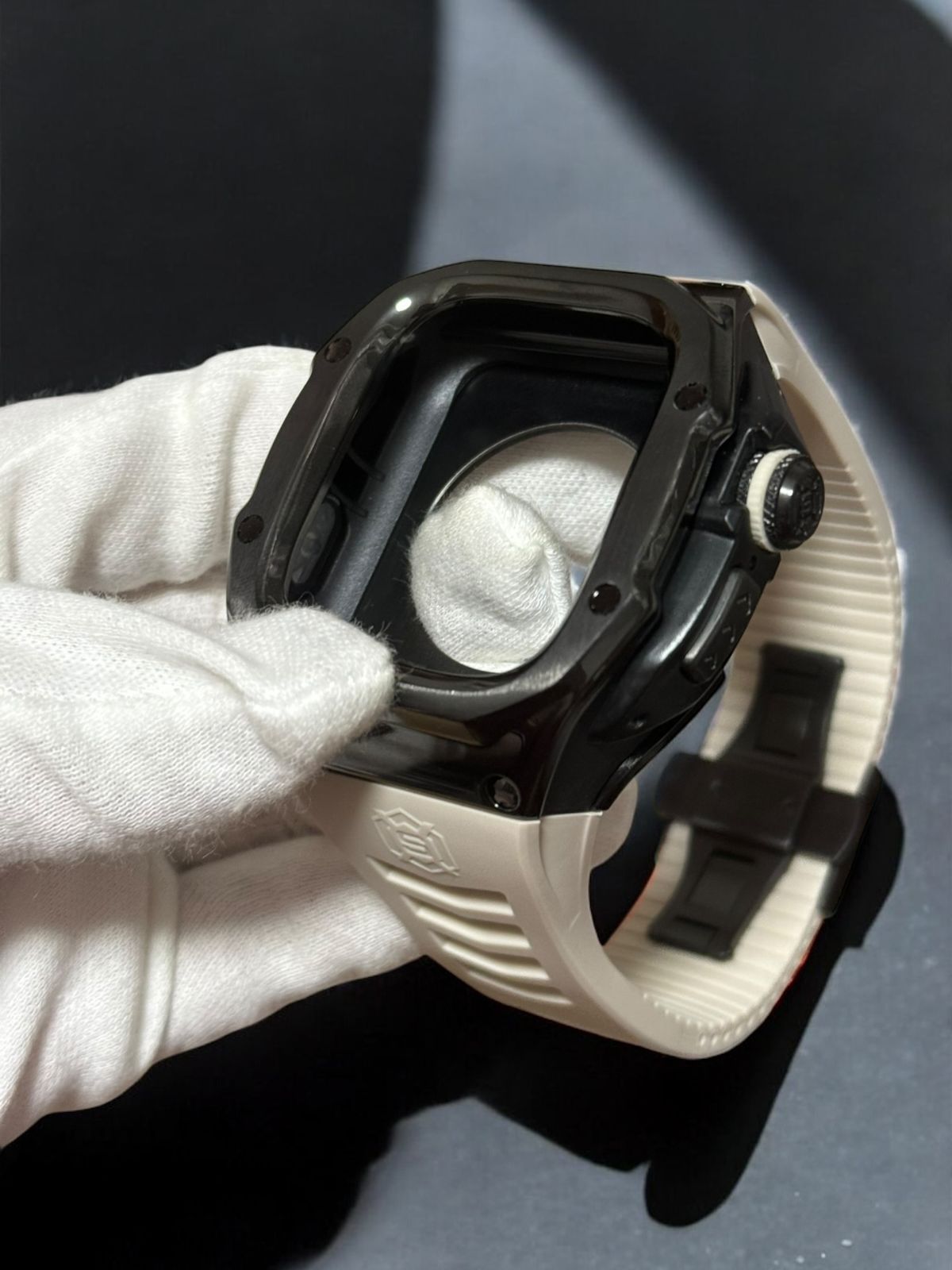 49mm ステンレスケース ウルトラ アップルウォッチ カバー ケース Apple Watchラバーバンドベルト ultra 701