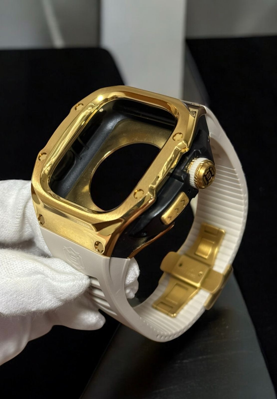 49mm ステンレスケース ウルトラ アップルウォッチ カバー ケース Apple Watchラバーバンドベルト ultra 705