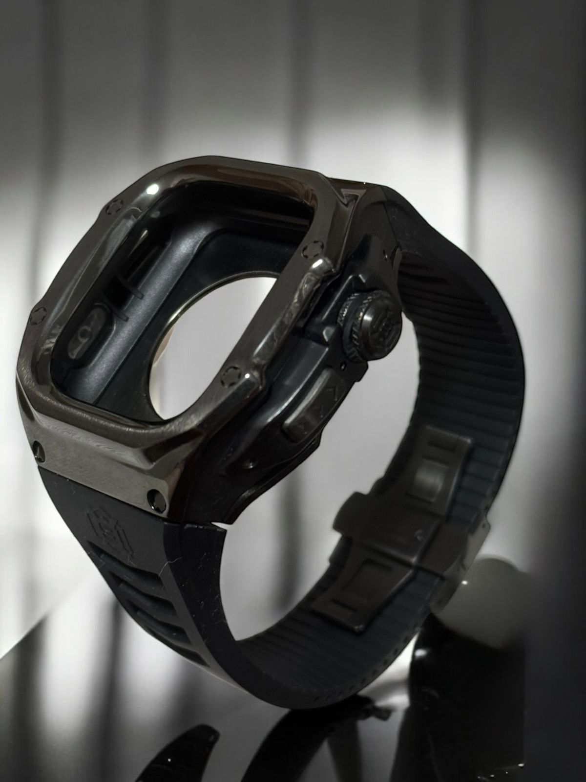 49mm ステンレスケース ウルトラ アップルウォッチ カバー ケース Apple Watchラバーバンドベルト ultra 706