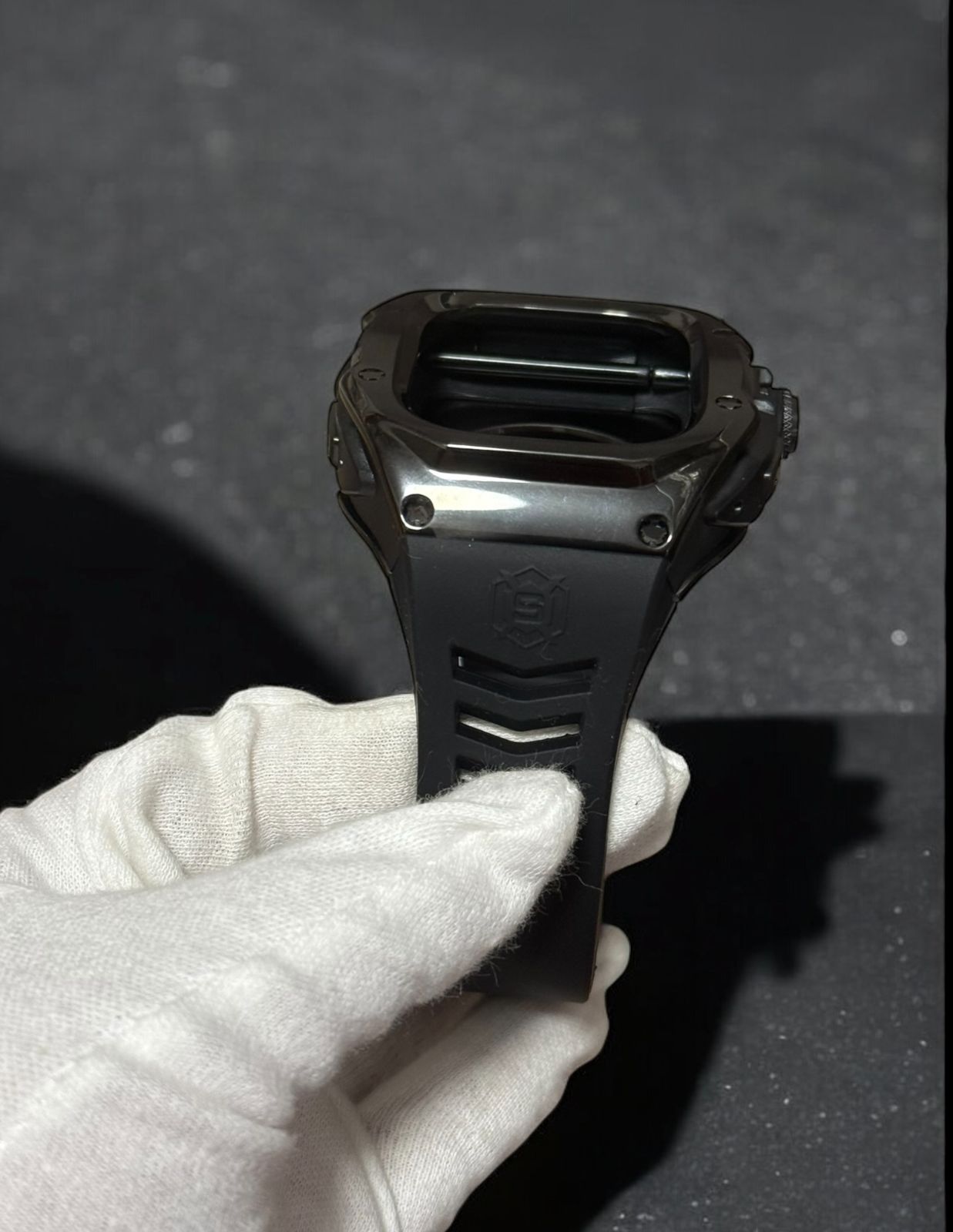  49 mm ステンレスケース ウルトラ アップルウォッチ カバー ケース Apple Watchラバーバンドベルト ultra 706 ラバーベルト 時計