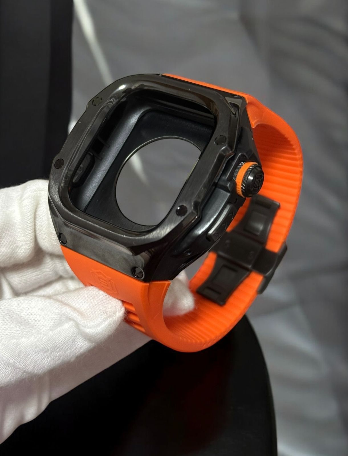 49mm ステンレスケース ウルトラ アップルウォッチ カバー ケース Apple Watchラバーバンドベルト ultra 707