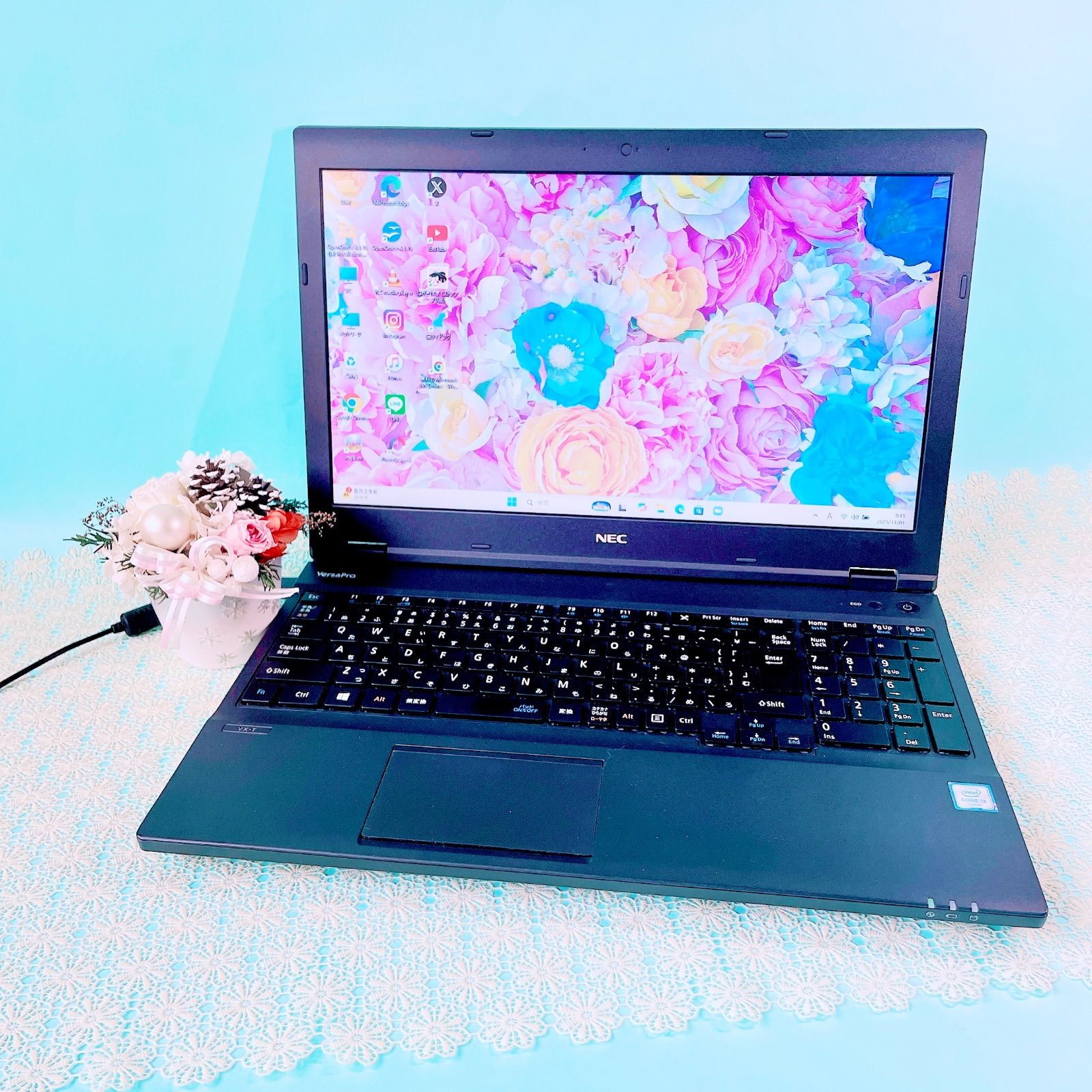 NEC❢大容量ノートパソコン❢初心者さん向設定済❢i3❢カメラ