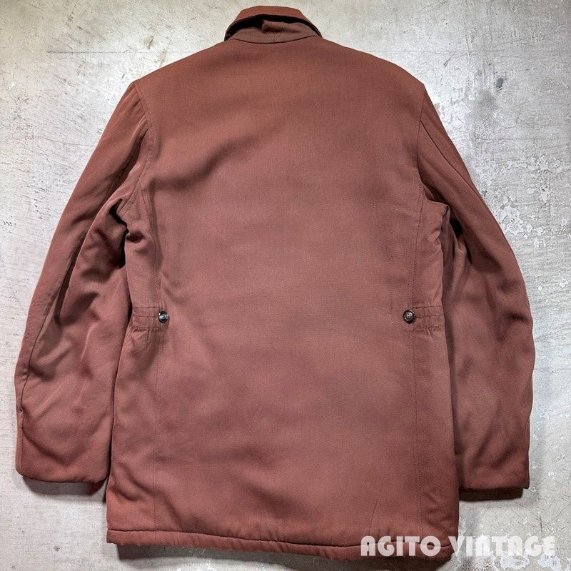 60's Sir Jac レーヨンギャバジンジャケット ミドル丈 中綿