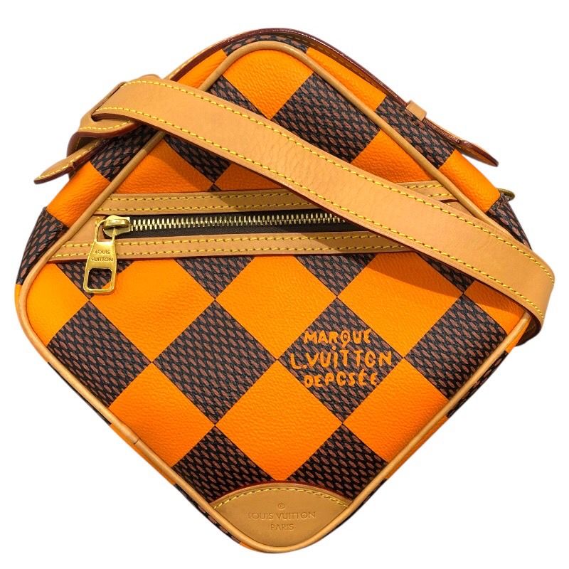 ルイ ヴィトン LOUIS VUITTON チェス メッセンジャー N40548 ボルケーノオレンジ ポップキャンバス レディース メッセンジャーバッグ