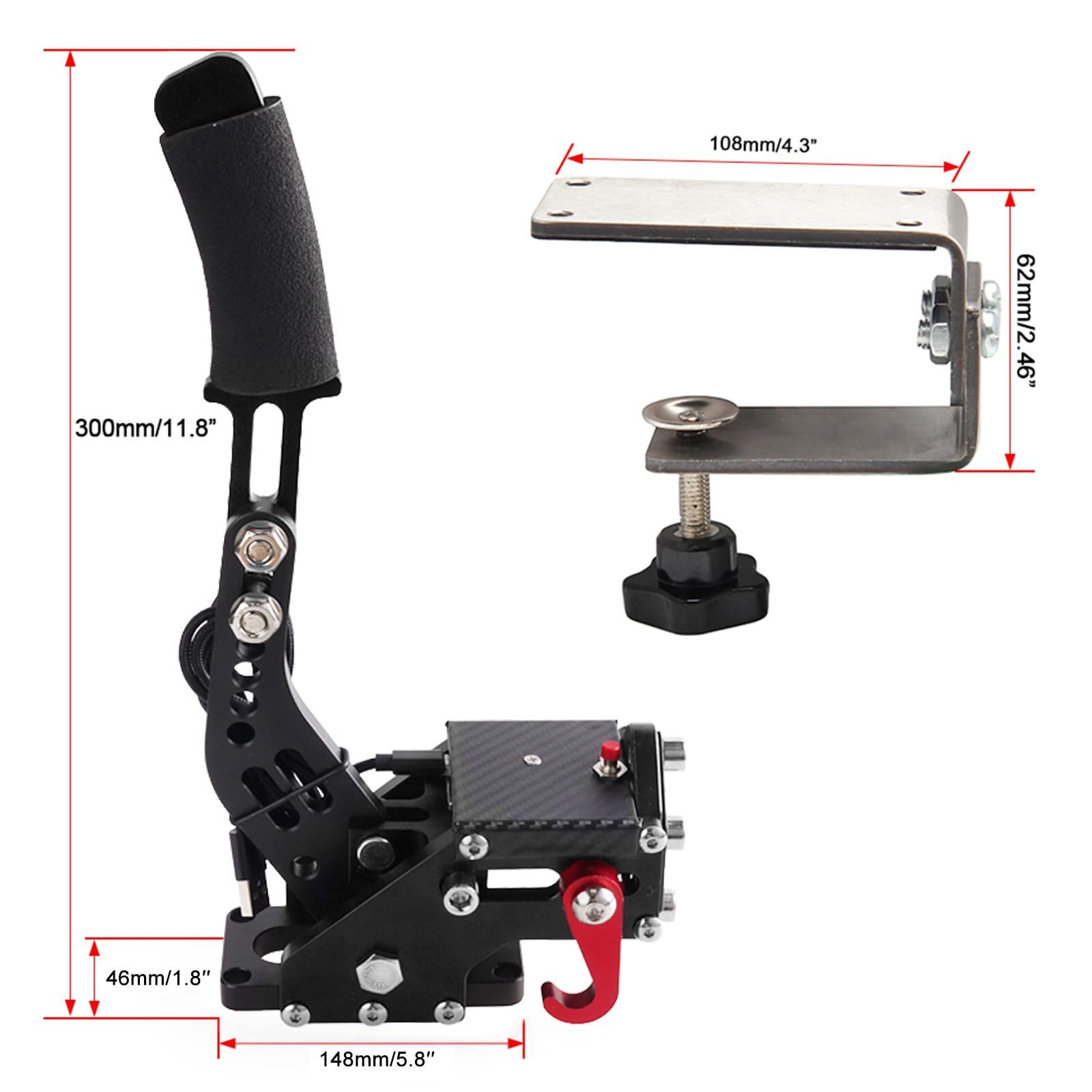 Artudatech PC PS4 PS5 ps5 ソフト コントローラー g29 サイドブレーキ ps4 USB ハンドブレーキ リニアハンドブレーキをシミュレートロジクール 14ビット G29 シムハンドブレーキ レーシングゲーム Racing Games