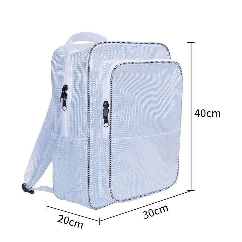  NOTAG エンジニアバッグ 大容量 リュック 透明 バッグ 大きめ 道具袋 フック付き PVC 帯電防止 クリーンルーム ツールバッグ 工具バッグ a 4 ビニール 防水 丈夫 長持ち 仕事 作業 ×40 cm 1 その他 ドライバー レンチ