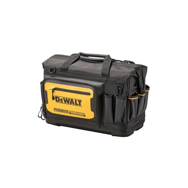 デウォルト DEWALT 角型バッグ 撥水 撥塵 耐久性 収納ケース ツールバッグ 収納BOX 工具箱 道具袋 鞄 DIY ストレージ DWST60104-1 0