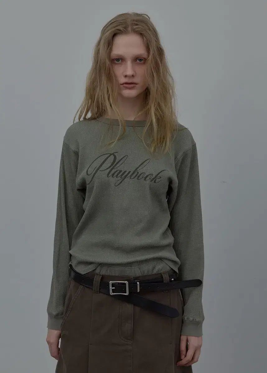 エルシーディーシー ワッフルプルオーバー WAFFLE T-SHIRT KHAKI