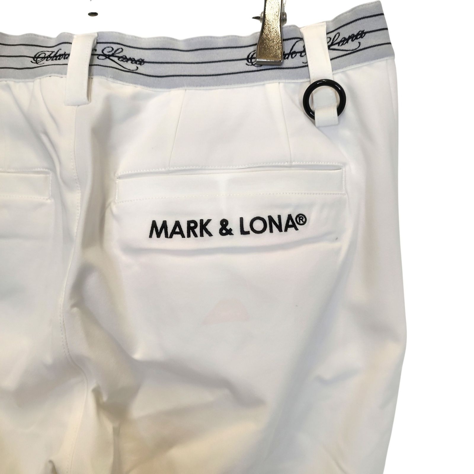 MARK＆LONA マークアンドロナ ゴルフ 25SS Option AeroCool Adaptive Pants 接触冷感機能 ストレッチ パンツ MLM-5A-AT03 46 ホワイト メンズ LLC-HASEGAWATOSO_COM