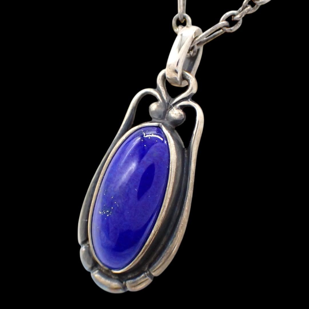 ◇ジョージジェンセン◇ 1992年 イヤー ラピスラズリ ネックレス ヘリテージ ジョージジェンセン 2009 ラピスラズリ ネックレス 925 4252 - メルカリ