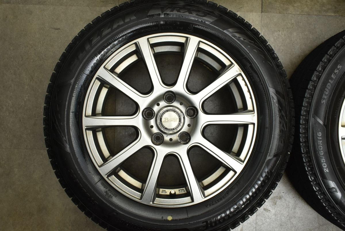 ノア ヴォクシー等に B win 16 in 6 5 J 53 PCD 114 3 ブリヂストン ブリザック VRX 205 60 R エスクァイア ステップワゴン