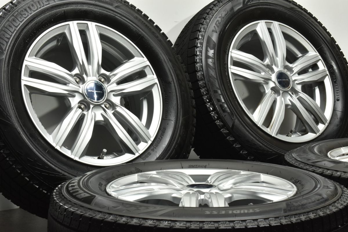 バリ溝 VRX 3付 GRADUAL 14 in 5 J 48 PCD 100 ブリヂストン ブリザック 185 70 R GB 3 フリード ノート ヤリス アクア フィット