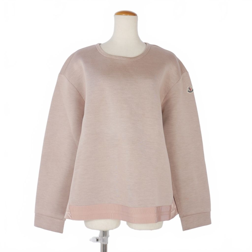 モンクレール MONCLER MAGLIA スウェット トレーナー ロングスリーブ ロゴワッペン L ピンク C209380776500 80932