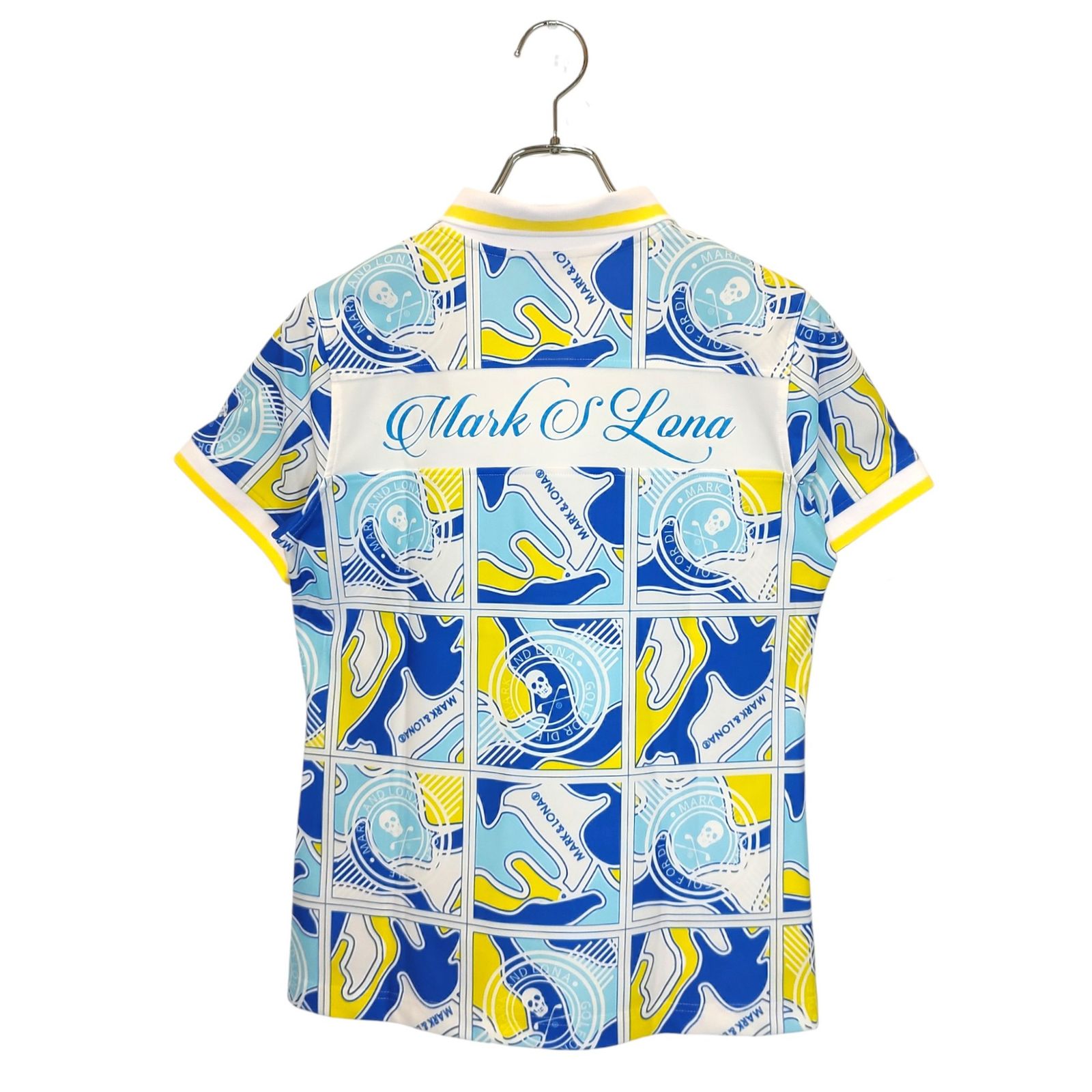 MARK＆LONA マークアンドロナ ゴルフ Gauge Block Pattern Polo カモフラ 半袖 ポロシャツ MLW-5A-AP01 40 マルチ レディース