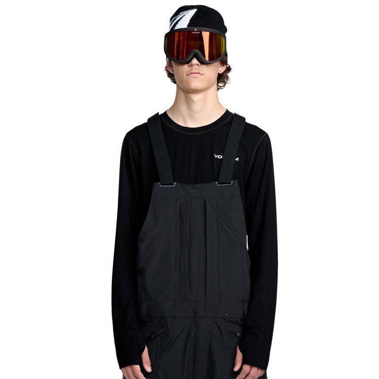  VOLCOM 25-26 RAIN GORE-TEX OVERALL BIB PANT BLACK ボルコム レインゴア ビブパンツ 2 LAYER ゴアテックス 防水ウェア ゴア GORE 防水 2026 ウェア(男性用) スノーボード