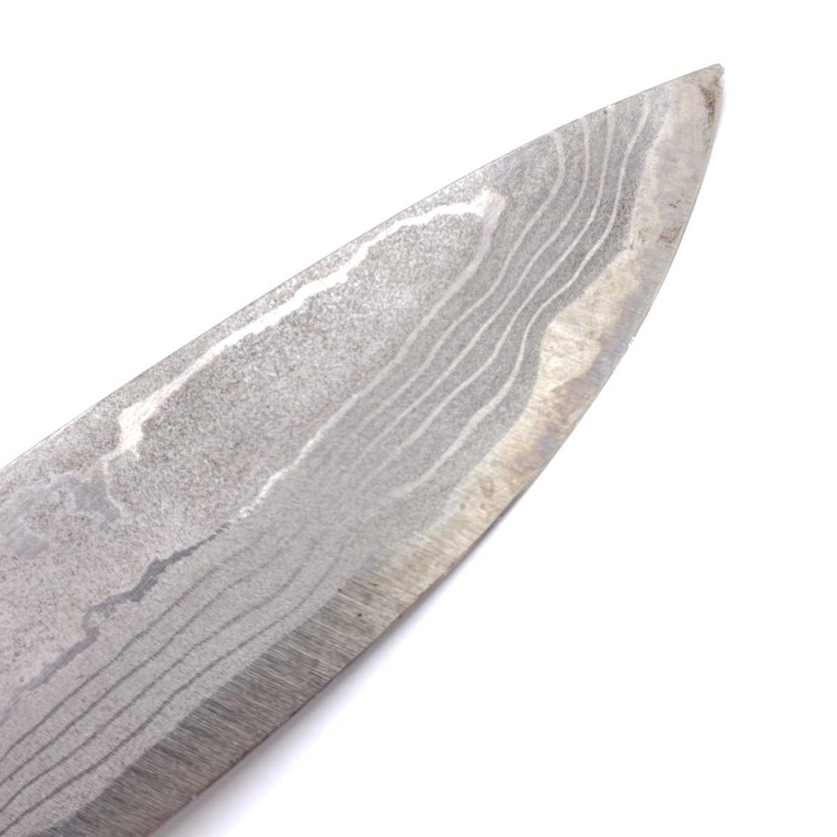 佐治武士 作 ダマスカス ナイフ 木製ケース付 OLIVEOS_COM_TR