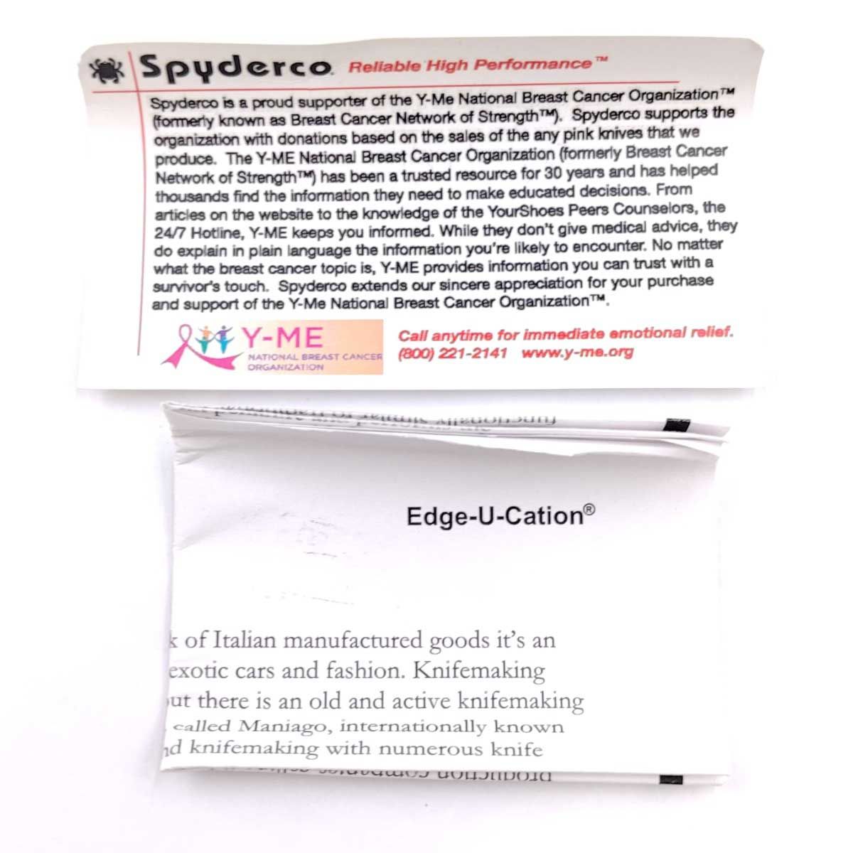  SPYDERCO スパイダルコ SQUEAK PINK スクィーク ピンク 折りたたみナイフ C154PPN ウエストバッグ ナイフ ツール アウトドア