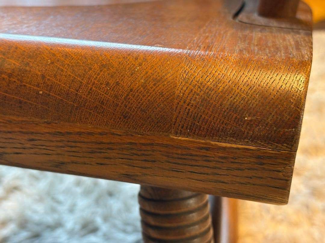 ②飛騨産業 キツツキマーク ロッキングチェア ダイニングチェア