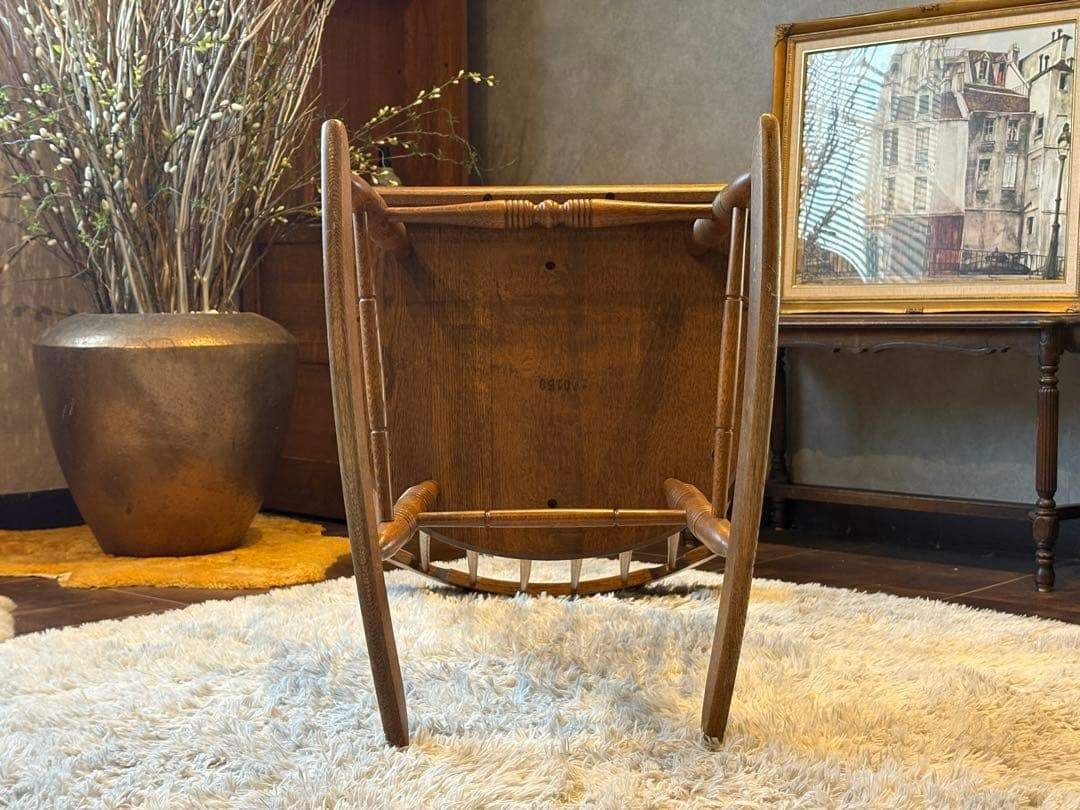 ①飛騨産業 キツツキマーク ロッキングチェア ダイニングチェア