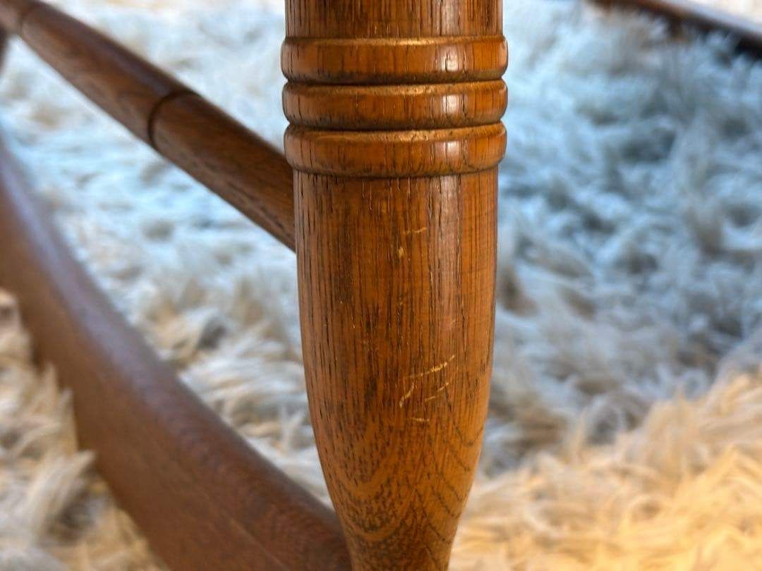 ②飛騨産業 キツツキマーク ロッキングチェア ダイニングチェア