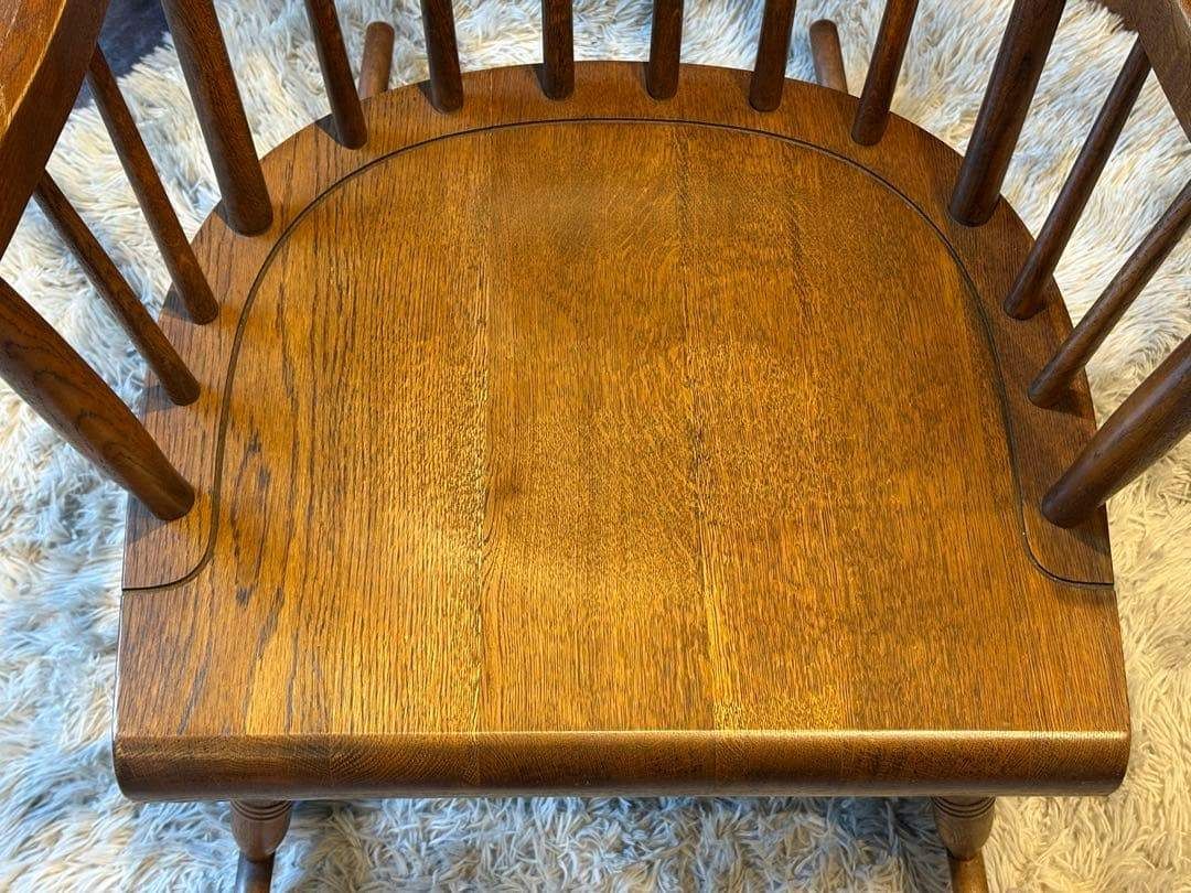 ②飛騨産業 キツツキマーク ロッキングチェア ダイニングチェア