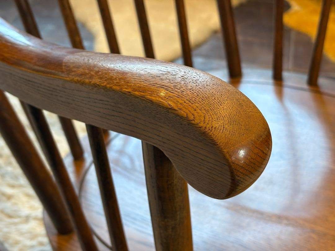 ②飛騨産業 キツツキマーク ロッキングチェア ダイニングチェア