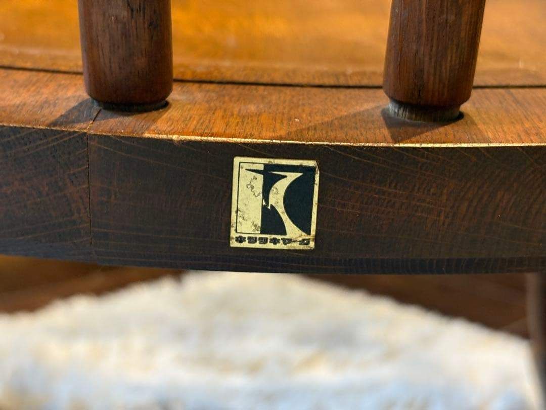 ②飛騨産業 キツツキマーク ロッキングチェア ダイニングチェア