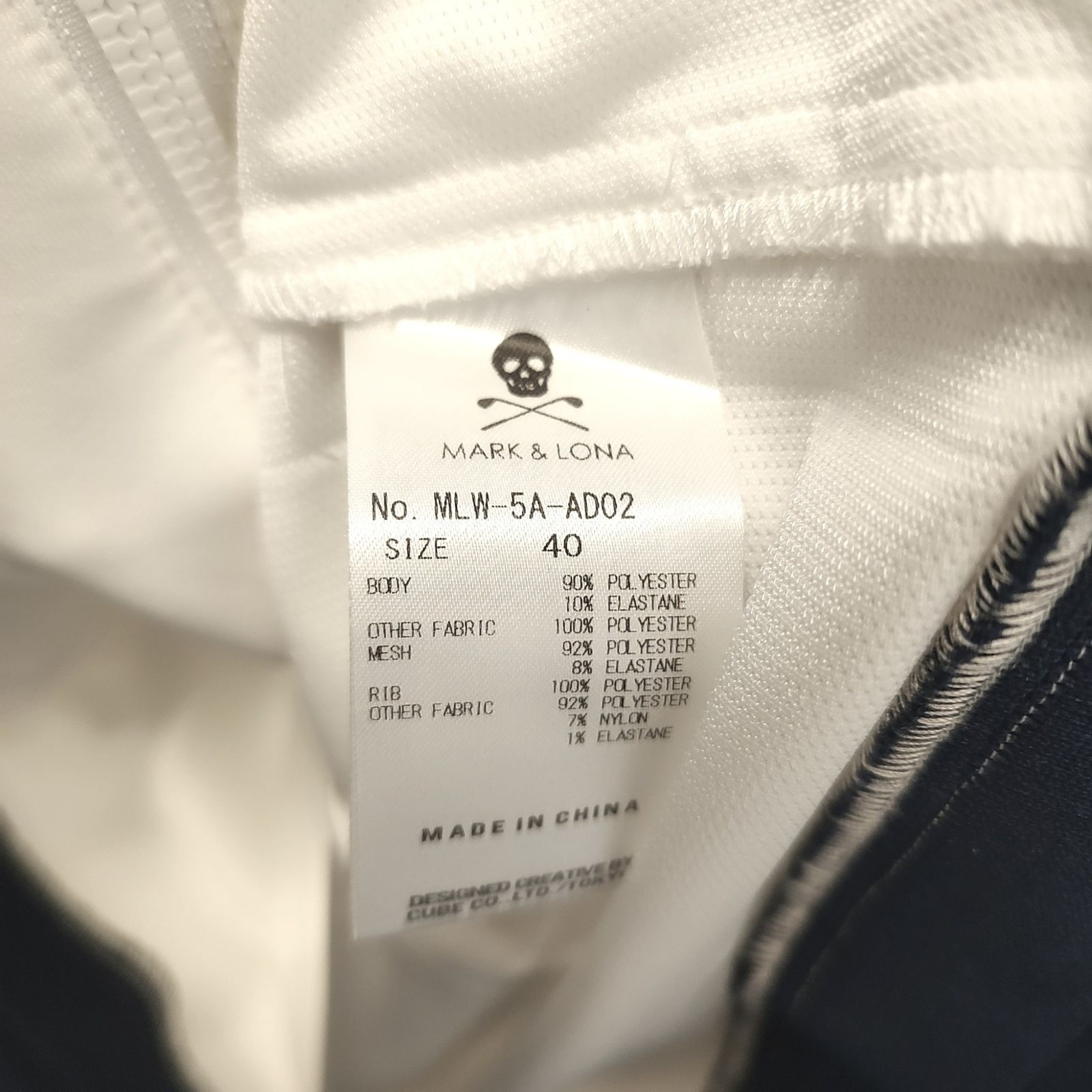 MARK＆LONA マークアンドロナ ゴルフ 25SS Ventura Mesh-Panel Zip