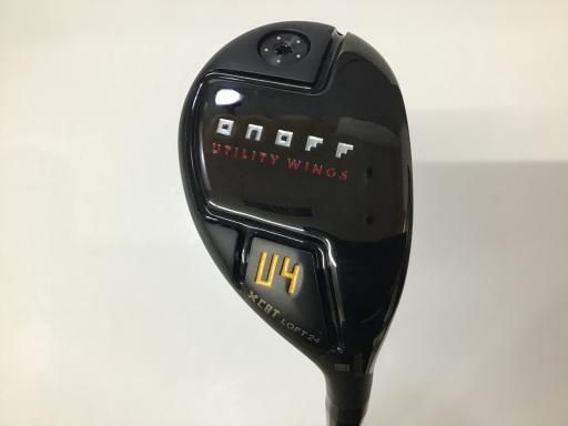 【中古】 グローブライド ONOFF UTILITY WINGS(2024) KURO U4 ユーティリティ UT CBT-624I (フレックスS) メンズ 男性用 右利き 右用 Cランク ゴルフクラブ