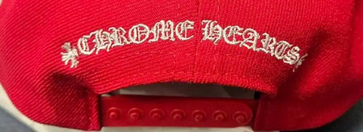 OS CHROME HAEATS クロムハーツ ベースボール キャップ レッド 白