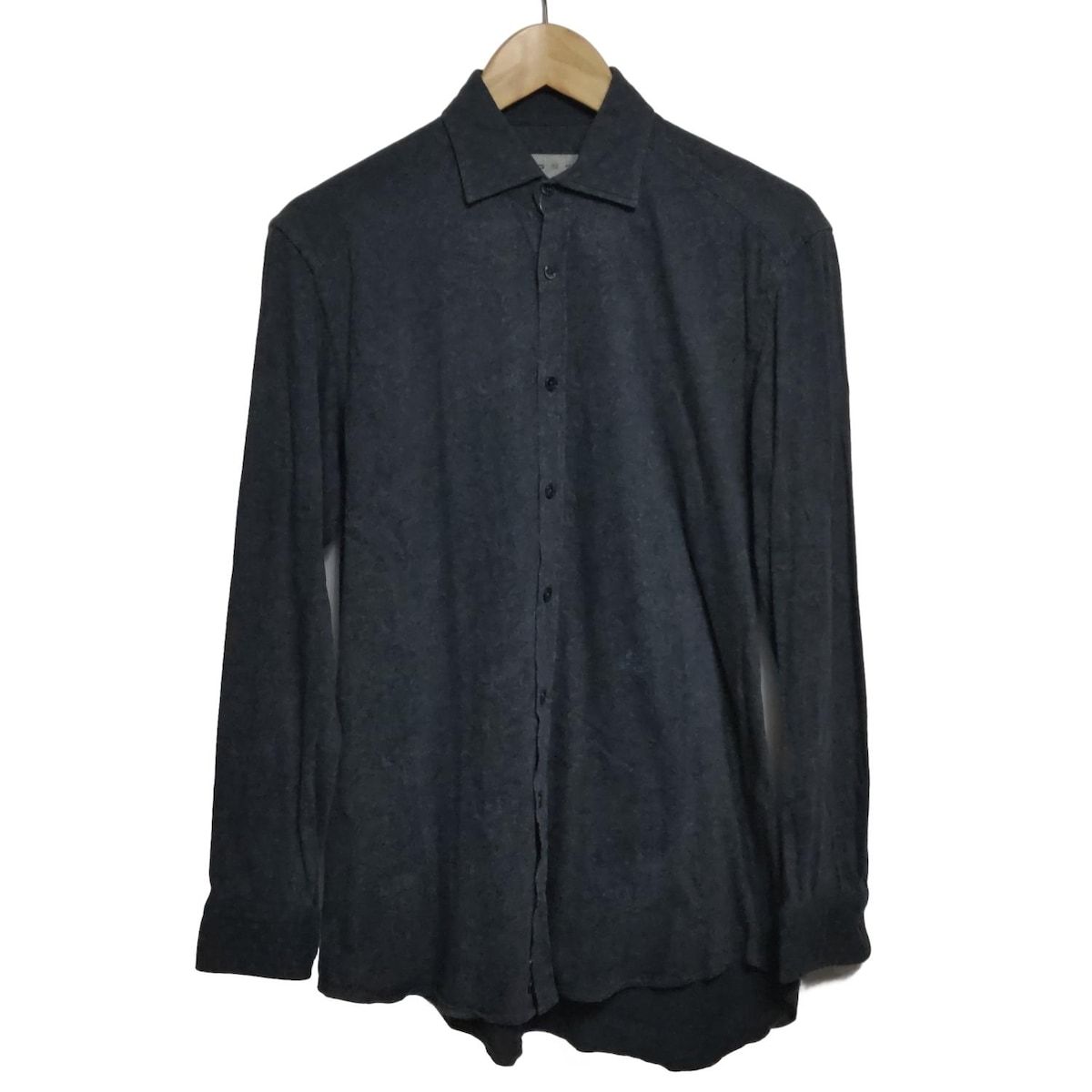 ETRO エトロ 長袖シャツ サイズS メンズ - ダークネイビー×グレー ペイズリー柄