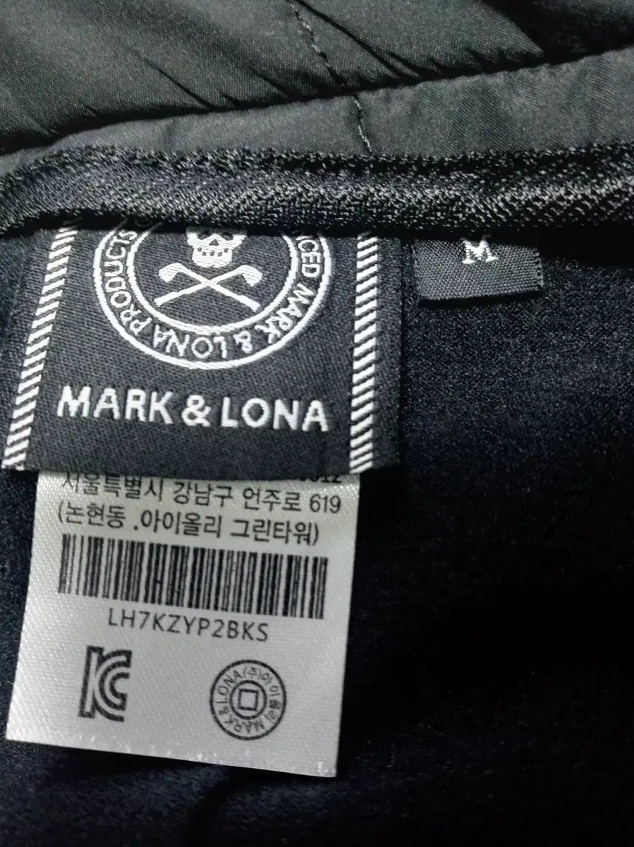 MARK - LONA マークアンドロナ ブラック スカル ダウンゴルフウェア LLC-HASEGAWATOSO_COM