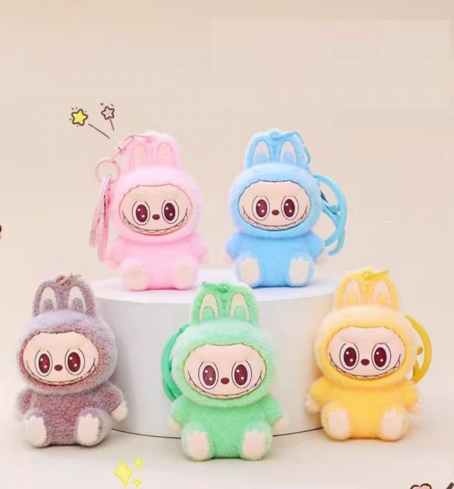 ラブブ ぬいぐるみキーホルダー 全5色セット×2セット 即購入OK Labubu