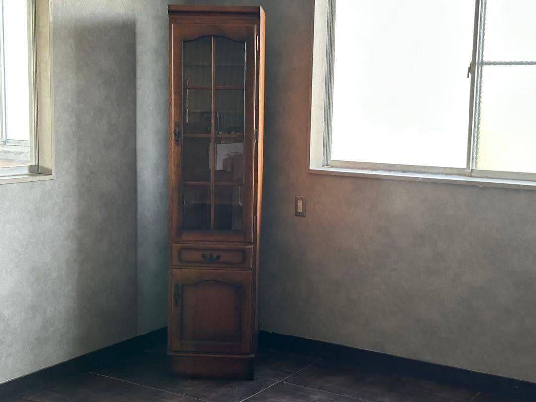 レトロ karimoku カリモク コロニアル カップボード キャビネット GZ