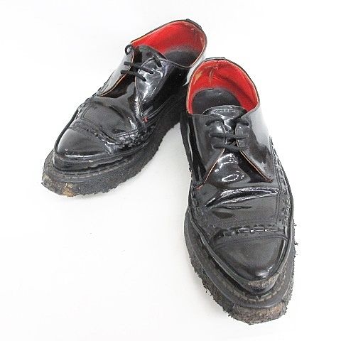 ジョージコックス GEORGE COX ピール アンド リフト PEEL＆LIFT エナメル シューズ ラバーソール 英国製 ブラック 黒