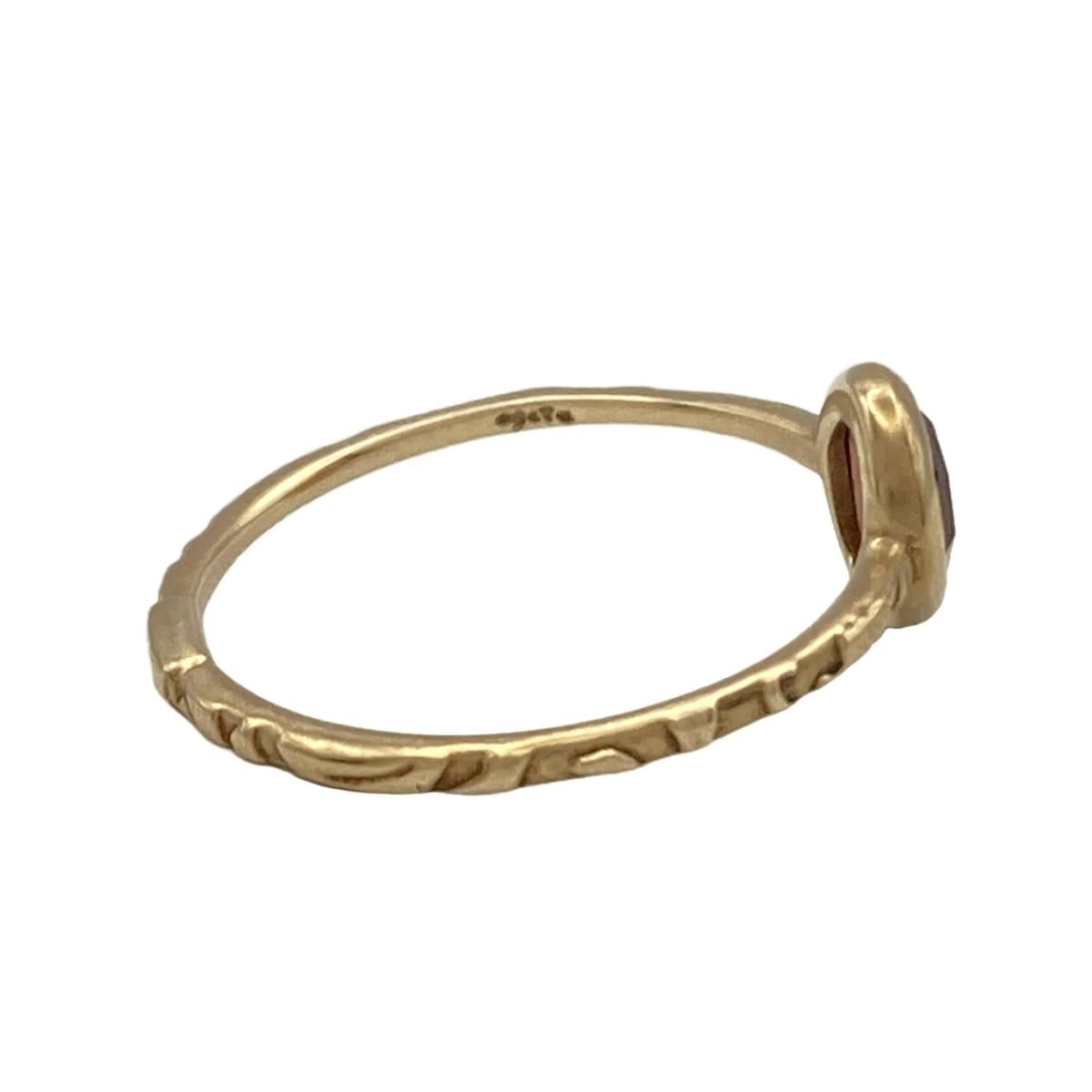 agete アガット リング - K10PG×ピンクベージュ