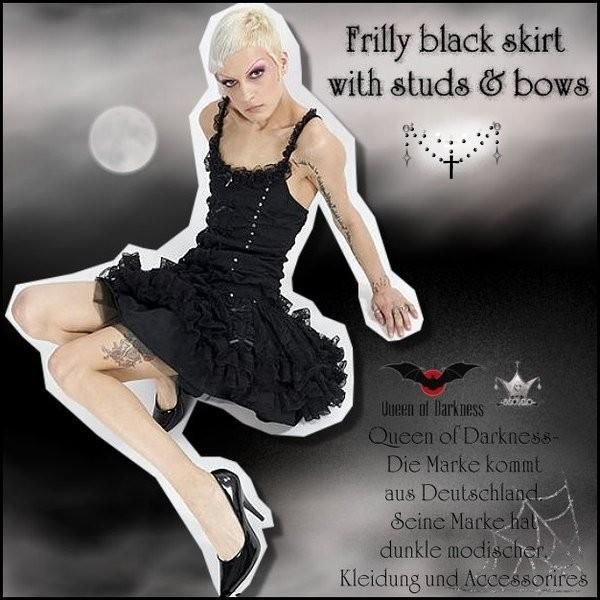 ゴシック&ロリータ ファッション レース&チュール ミニスカート ブラック 服 レディース wosk093