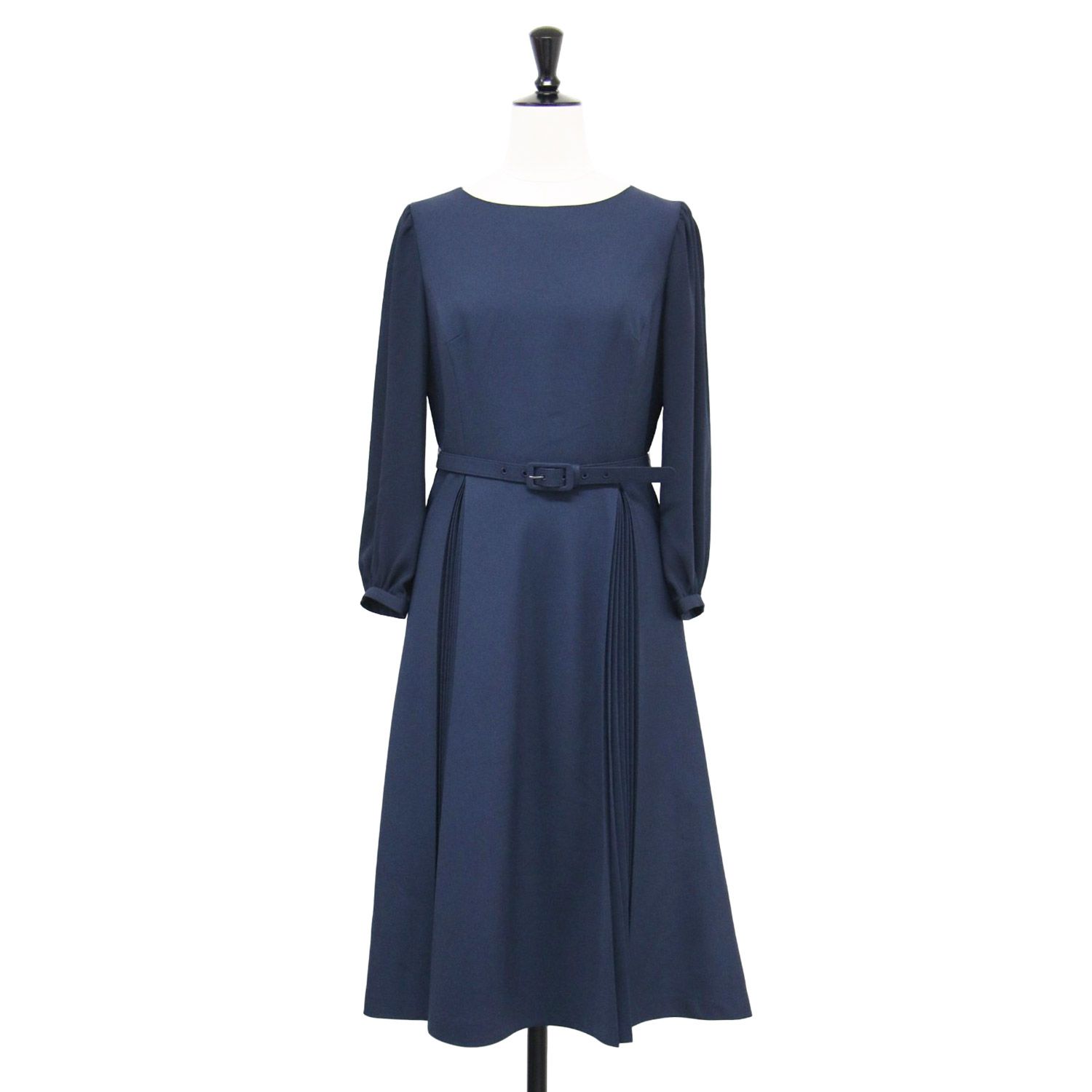 STRAWBERRY-FIELDS ストロベリーフィールズ ワンピース ネイビー 紺