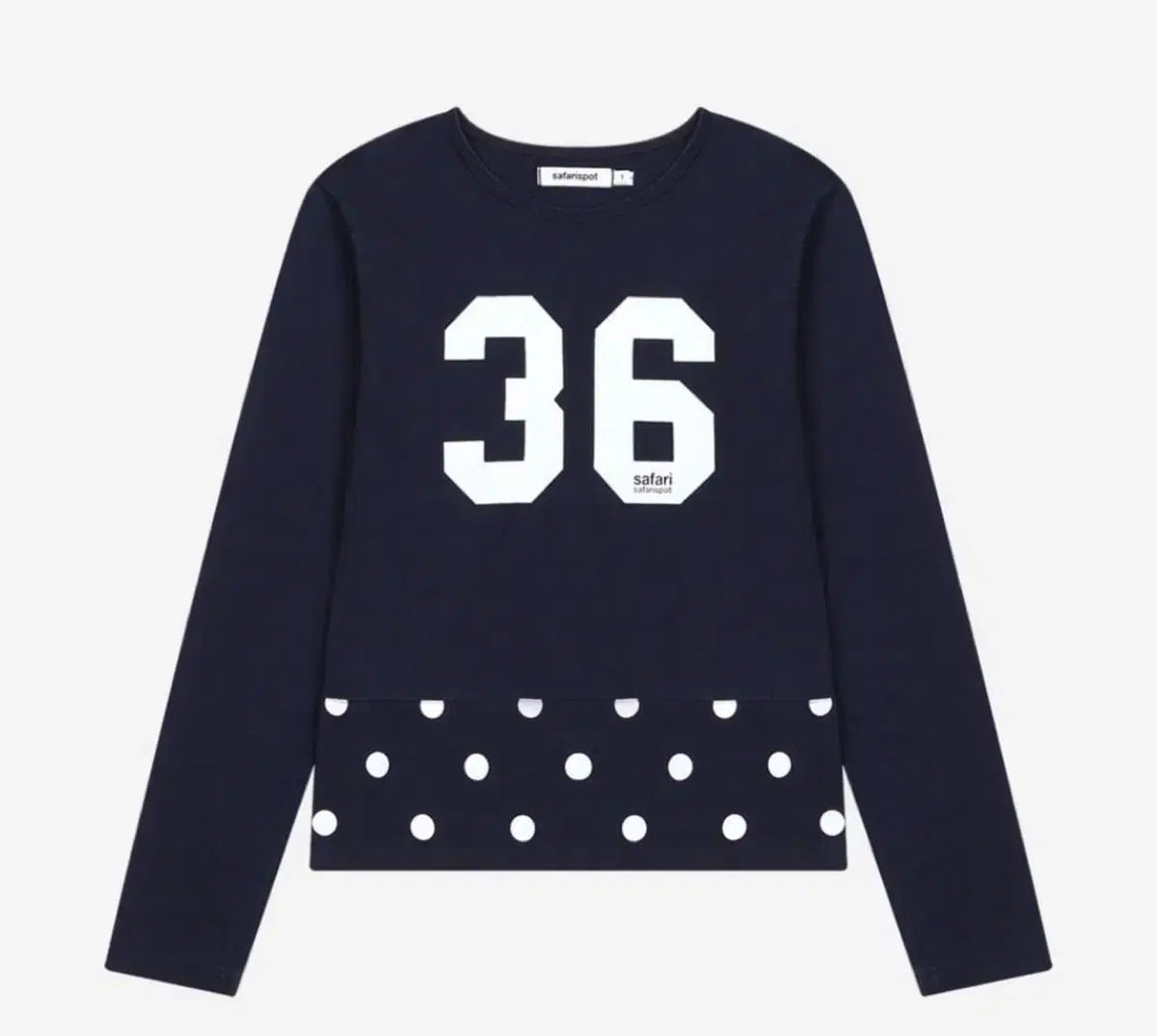 Safarispot 1 2 クルー Indigo ドット Tシャツ