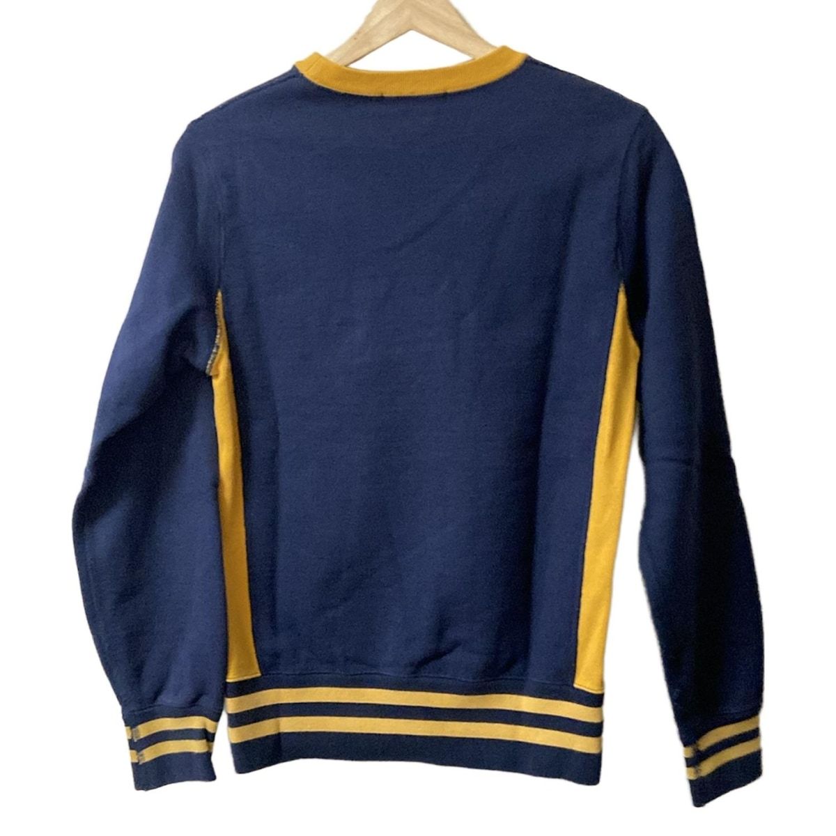 HYSTERIC GLAMOUR ヒステリックグラマー トレーナー サイズF レディース - ダークネイビー×ダークイエロー 長袖
