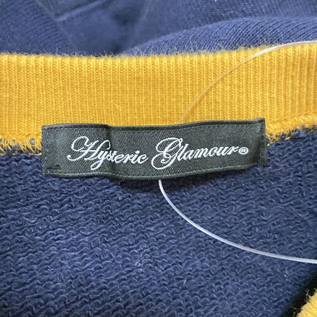 ダークネイビー×ダークイエロー 長袖