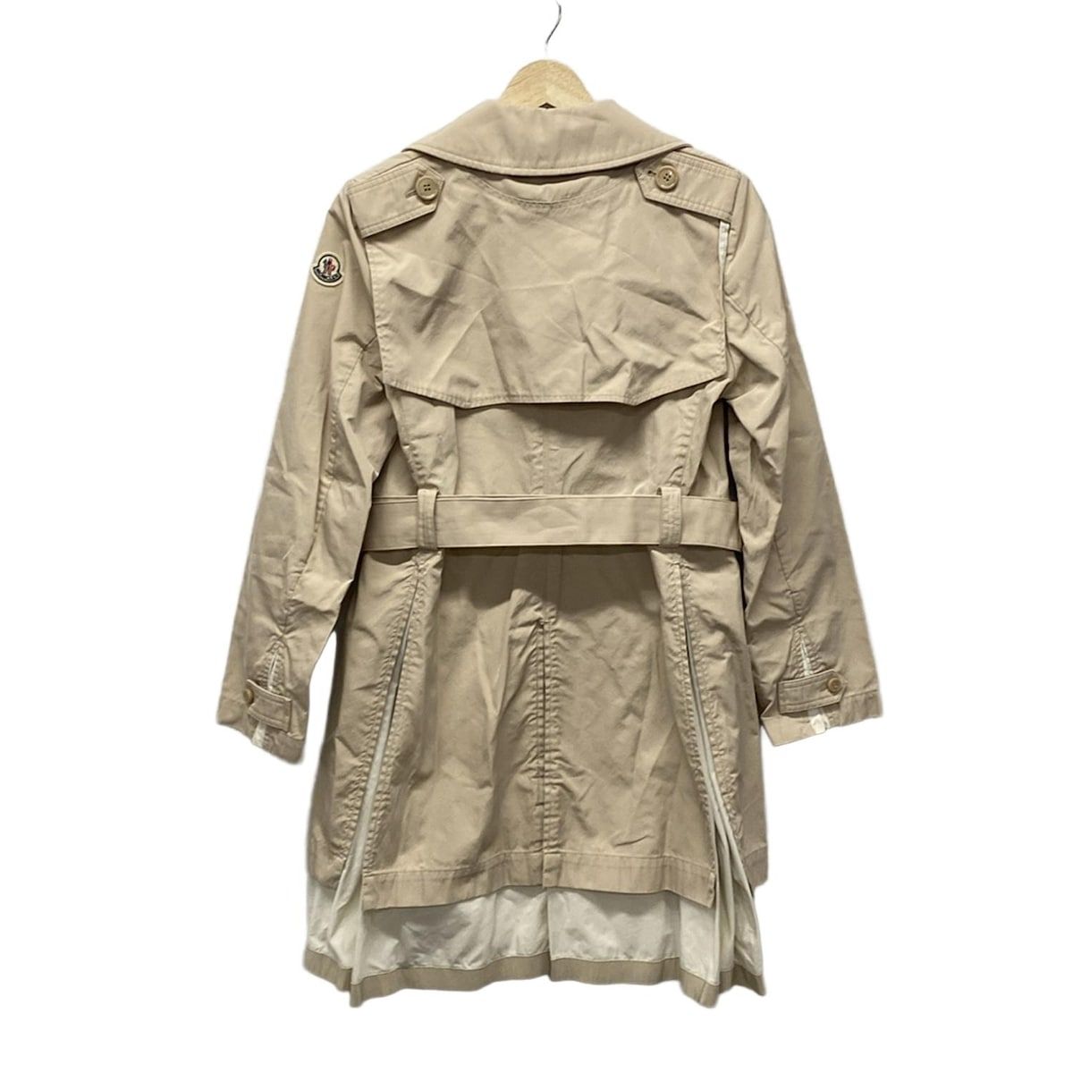 MONCLER モンクレール トレンチコート サイズ1 S レディース ADELINE アデリーヌ ベージュ×アイボリー 長袖 春 秋