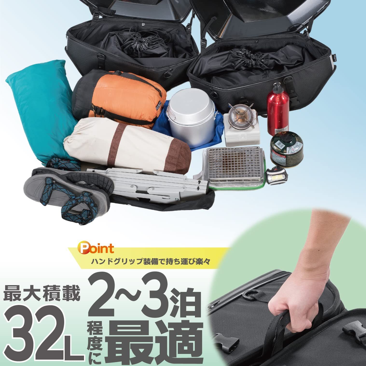 MOTOFIZZ タナックス TANAX サイドバッグ カービングシェルケース