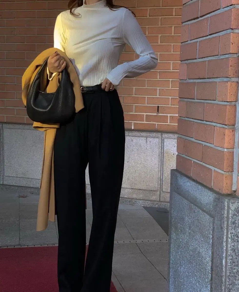 ブラック M GONGDERINE G winter wool スラックス