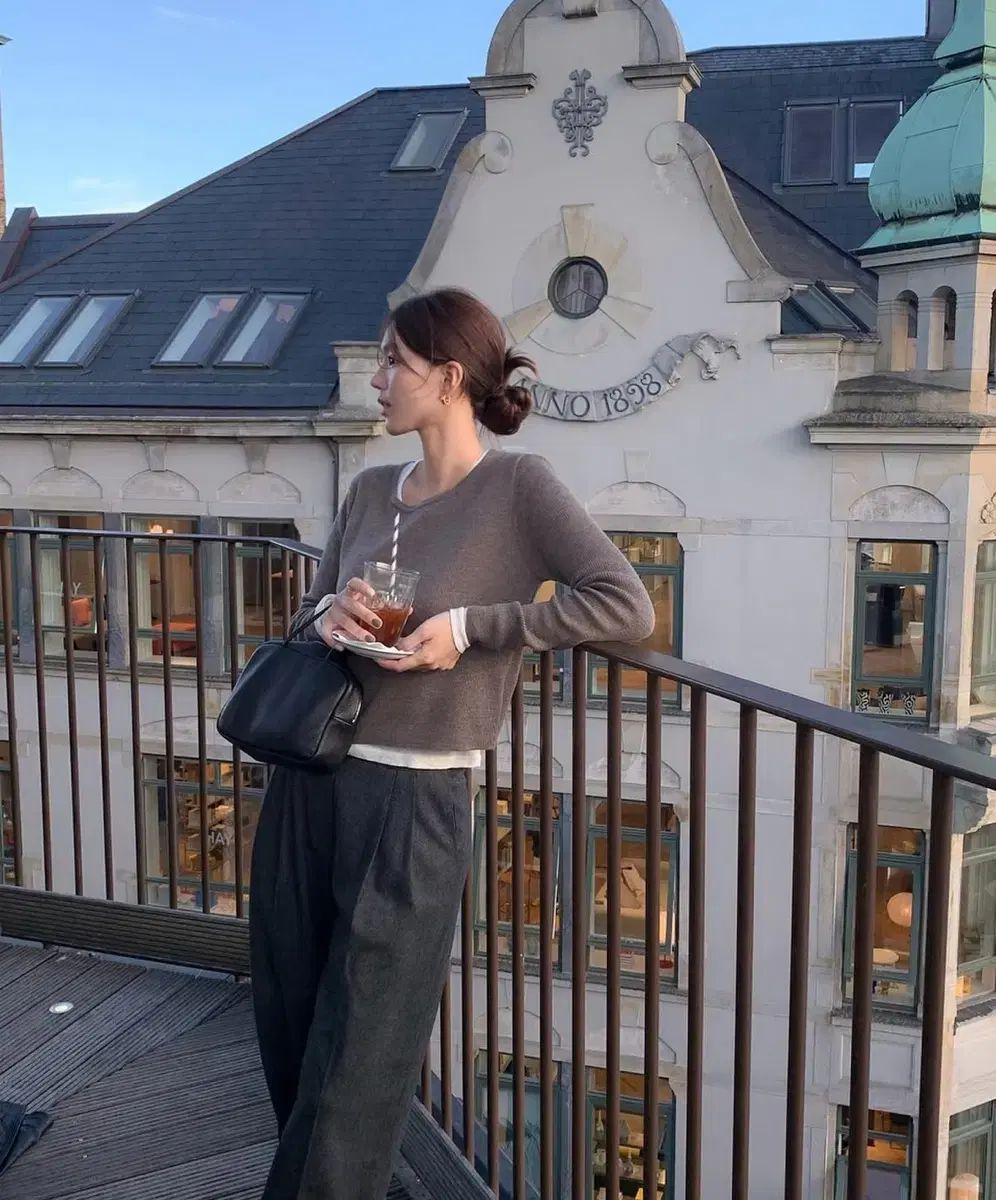 ブラック M GONGDERINE G winter wool スラックス