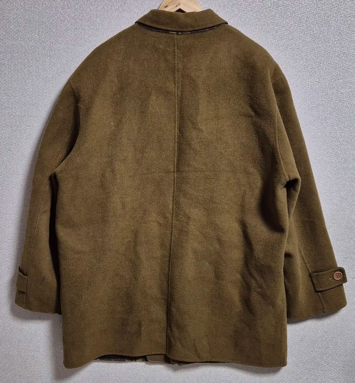 XXL 110 イヴ サンローラン ヴィンテージ カーキ ハーフコート KANDAIZUMI_COM