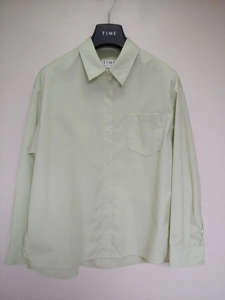 2025 TIME 刺繍 ポケット シャツ