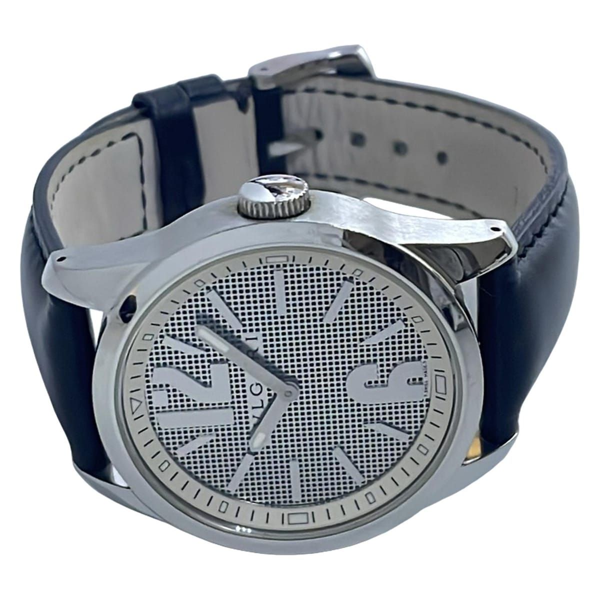 BVLGARI ブルガリ 腕時計 ソロテンポ ST 37 S メンズ 黒 シルバー